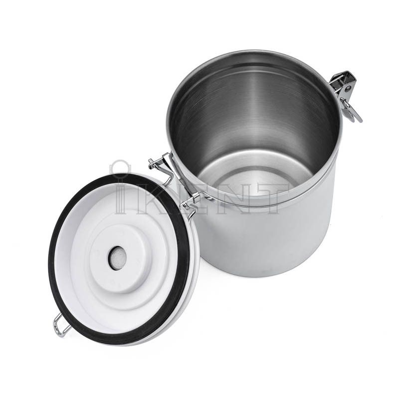 food kitchen storage tea flour cereal coffee bean canister airtight stainless steel CO2 exhaust lid container with scoop date tracker manufacture factory