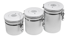 1.2L 1.5L 1800ml kitchen storage tea flour cereal coffee bean canister airtight stainless steel CO2 exhaust lid container with scoop date tracker manufacture factory