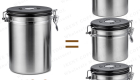 1kg 2LB coffee bean canister airtight CO2-release valve stainless steel container date tracker tea food flour cereal storage factory manufacturer