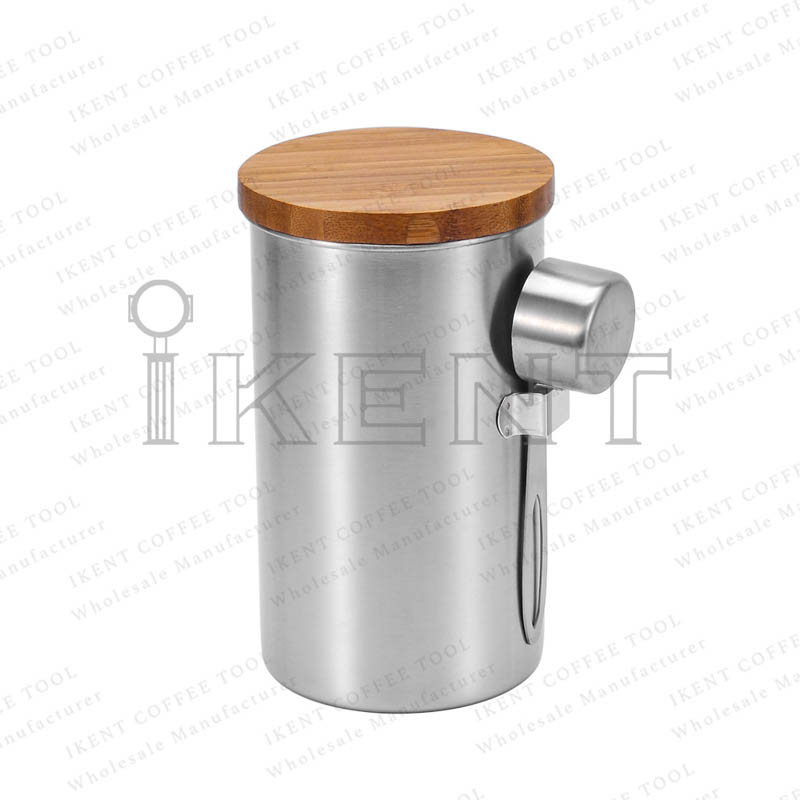 bean tea sugar flour cereal canister container with scoop factory manufacture