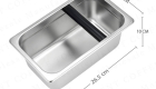 stainless steel coffee knock box rectangle coffee ground grind container factory manufacturer