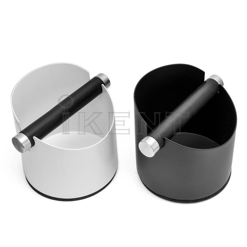 home espresso durable coffee knock box stainless steel coffee ground container home desktop knock bin factory supplier