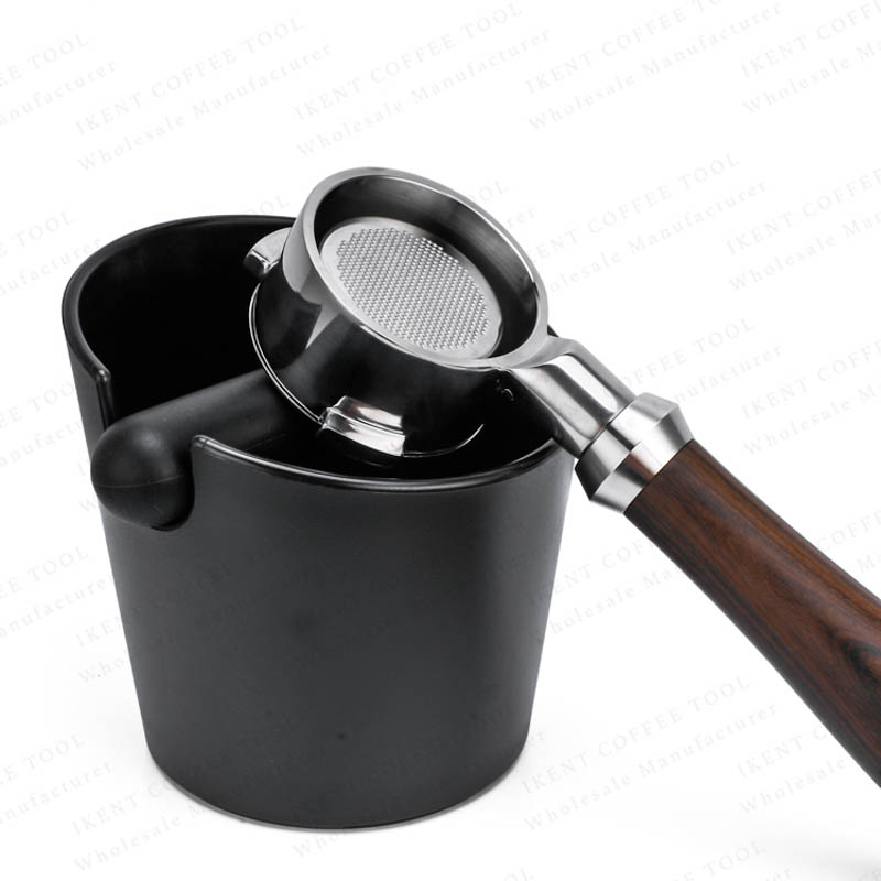 plastic coffee ground container coffee knock box round desktop knock bin bucket factory