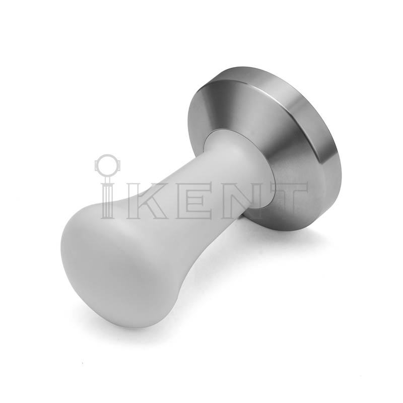 ikentcoffee white coffee press tamper stainless steel base coffee tools manufactory