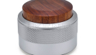 ikent coffee calibrated spring loaded tamper stainless steel base wooden handle auto rebound tamper barista tools manufacturer factory