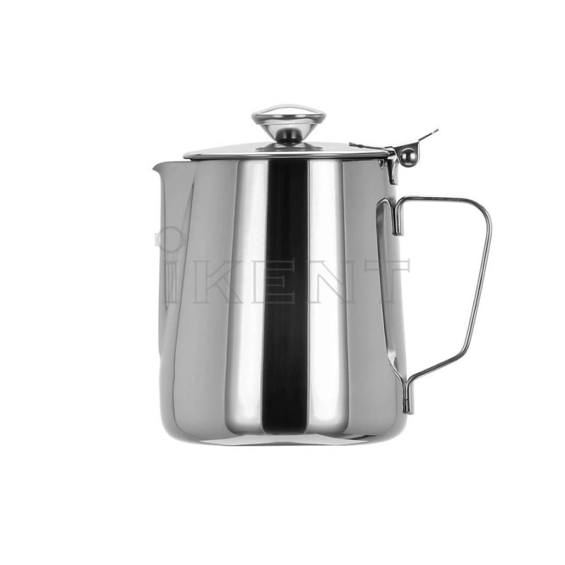 milk tea jug pitcher stainless steel coffee form jug with lid factory manufacturer
