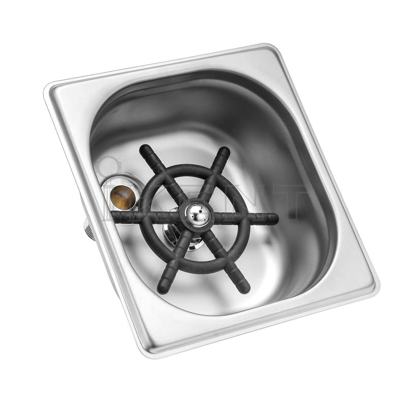 stainless steel glass cup rinser bottle mug washer bar kitchen accessories tool sink rinser manufacturer factory