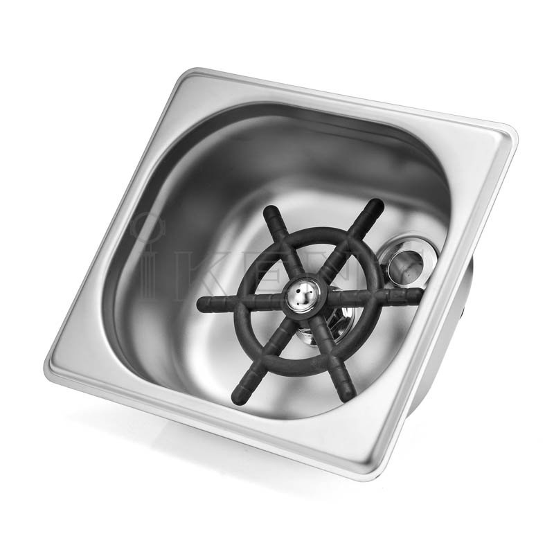 stainless steel glass cup rinser bottle mug washer bar kitchen accessories tool sink rinser supplier manufacturer factory