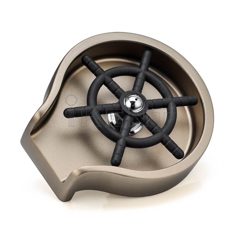 kitchen bar accessories golden round automatic rinser glass washer