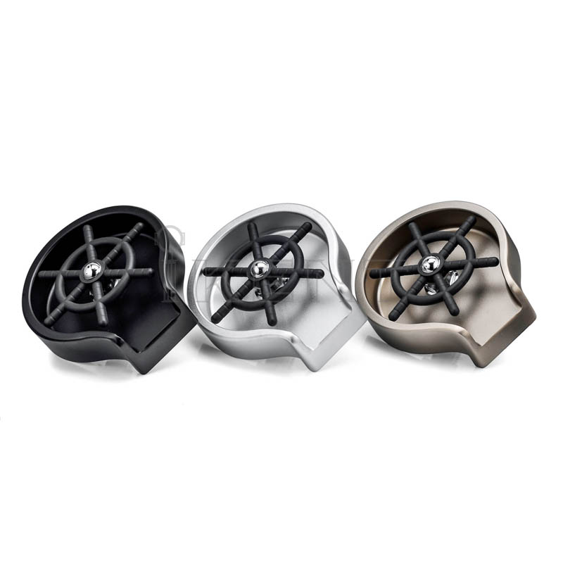 silver round cup glass coffee mug pitcher bottle rinser table top automatic washer aluminum alloy rinser cleaner factory