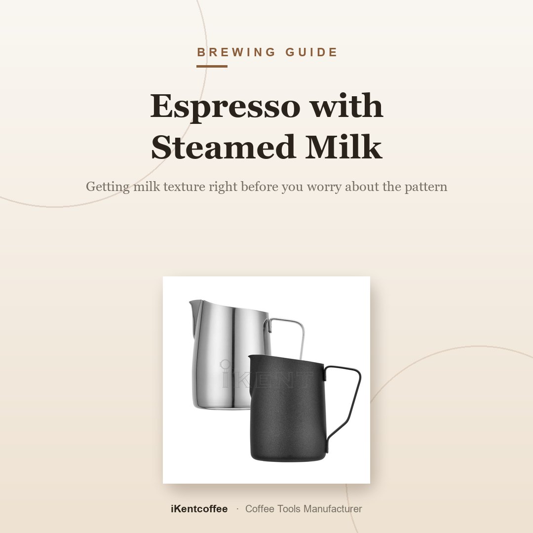 Espresso with Steamed Milk - iKentcoffee coffee tools guide