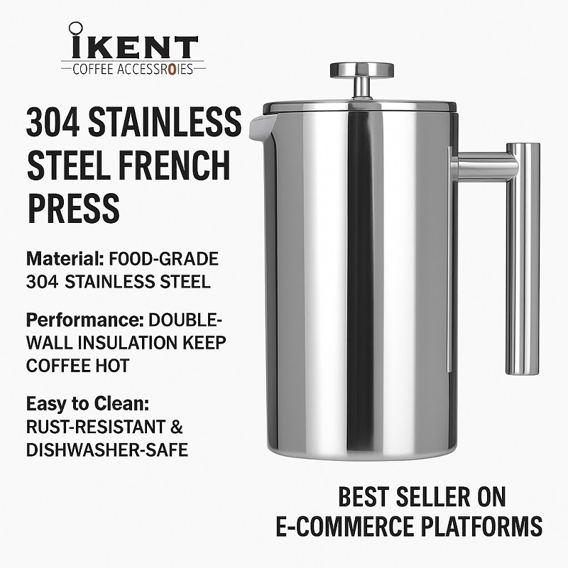 304 stainless steel French Press coffee maker
