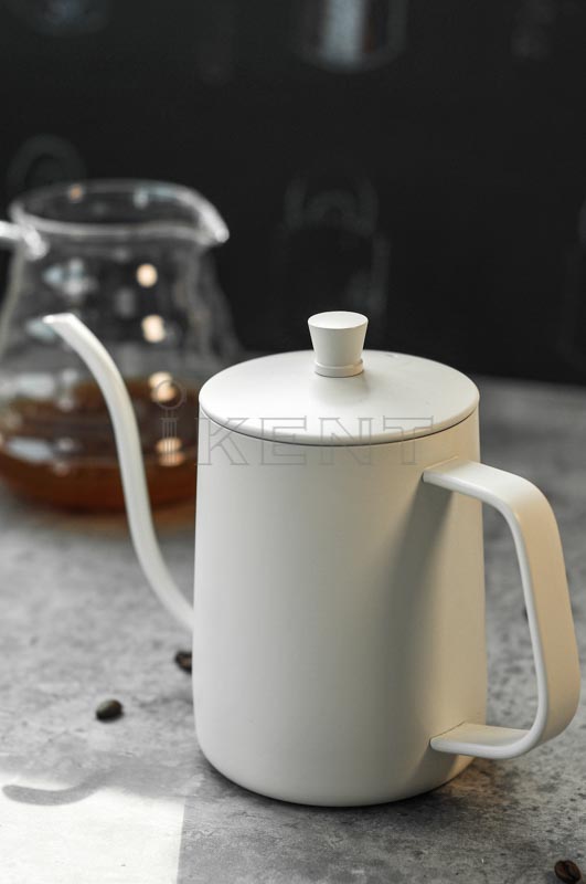 coffee drip kettle with long spout with lid 600ml