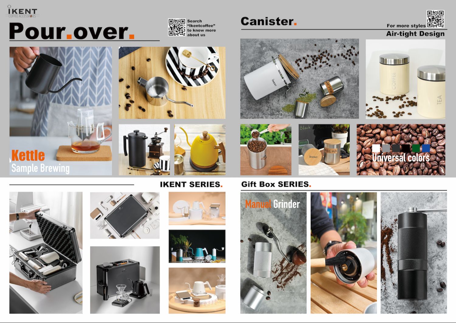 iKentcoffee coffee tools catalog page 2 - brewers, kettles and storage